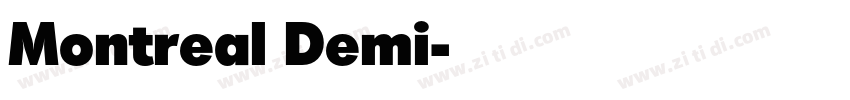 Montreal Demi字体转换